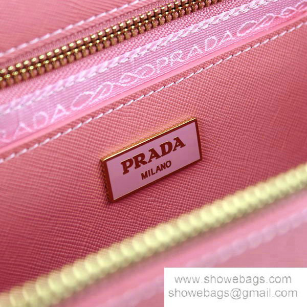 2014 Prada saffiano calfskin 33cm tote BN2274 pink&blue online shop